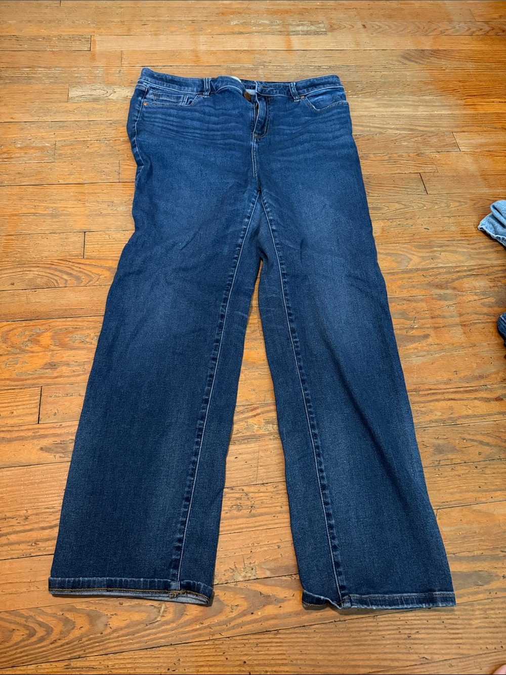 Lane Bryant Dark Blue Wide-Leg Jeans